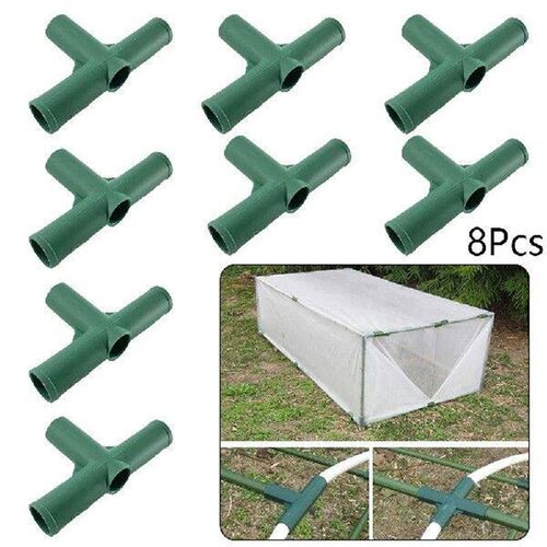 8pcs Greenhouse Frame Joint Connector 19mm Heavy Duty Pipe