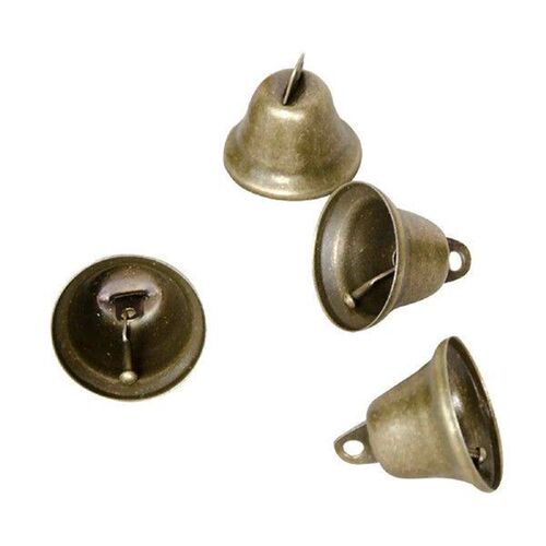 6pcs Bronze 38mm Wrought Iron Hand Cranked Open Bell