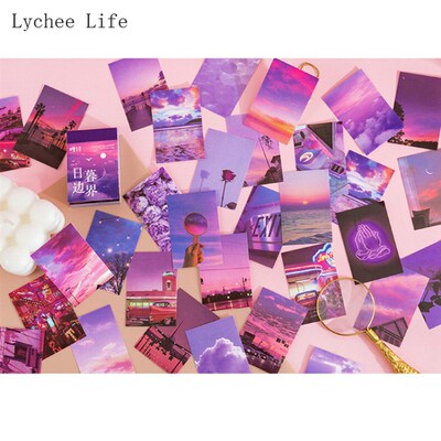 Lychee Life Vintage Moon Cat Design Sticker Creative Journal