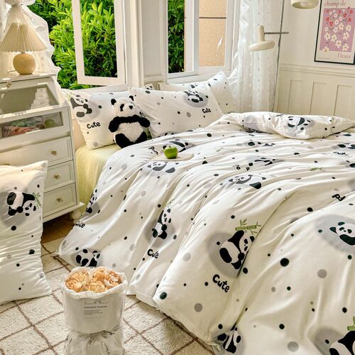 2025 Wash Tton Bedding Four-piece Childrens Cartoon Three-p