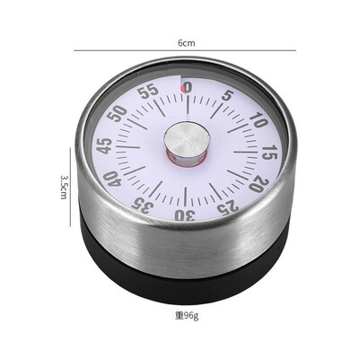 Mechanical timer, kitchen timer, stainless steel alarm clock