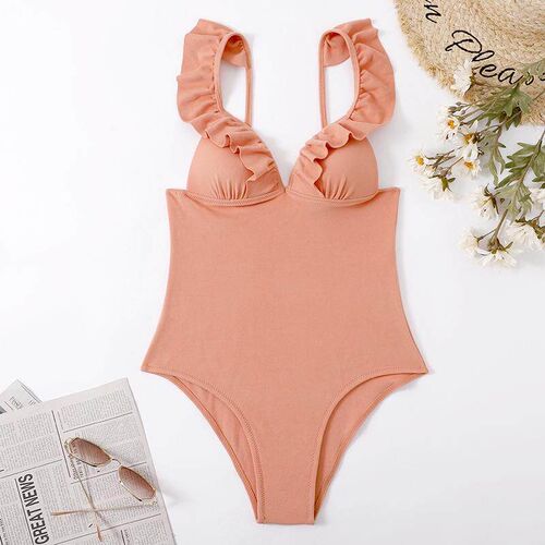 One-piece bikini womens swimsuit连体比基尼女士泳装