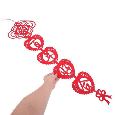 Bells Siamese Couplet Outdoor Decorations Banner Wedding