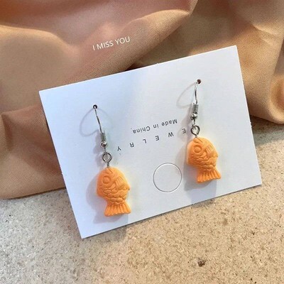 10pcs Cute Fish Biscuit Charms Animal Resin Pendant For Jewe