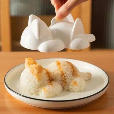 Set of 2 Animal Onigiri Mould Plastic Cats Sushi Molds Rice