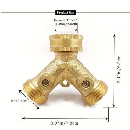 Garden Hose 2-Way Diverter With Separate Switch Universal
