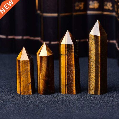 Natural Tiger Eye Crystal Point Healing Stone Quartz Crystal
