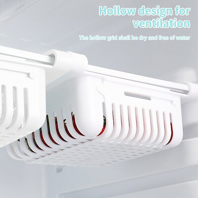 Refrigerator Organizer Retractable Multifunctional Tiered Re
