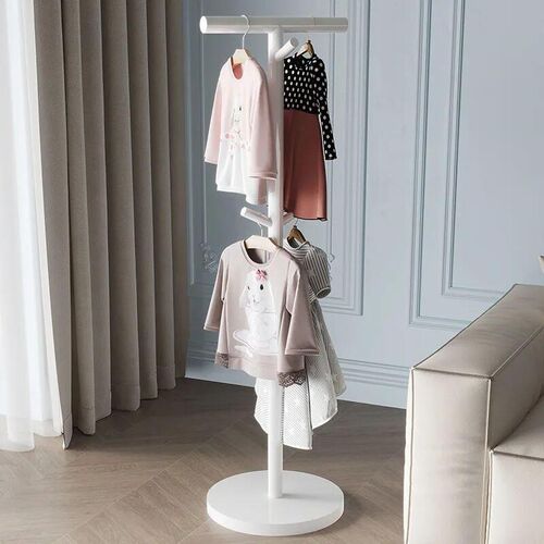 BookBag Storage Rack Single Rod Desk Side Hanging Shelf Floo
