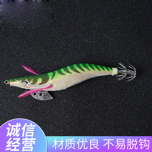 木虾响珠鱿鱼钩装夜光章鱼钩路亚假饵鱼饵渔具闪电10只装送虾包