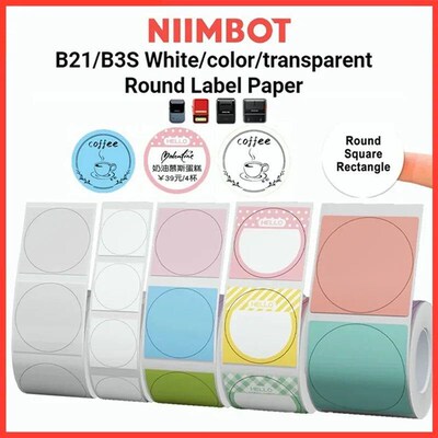 Niimbot Round Printer Portable Thermal Label ers Self-Adhesi