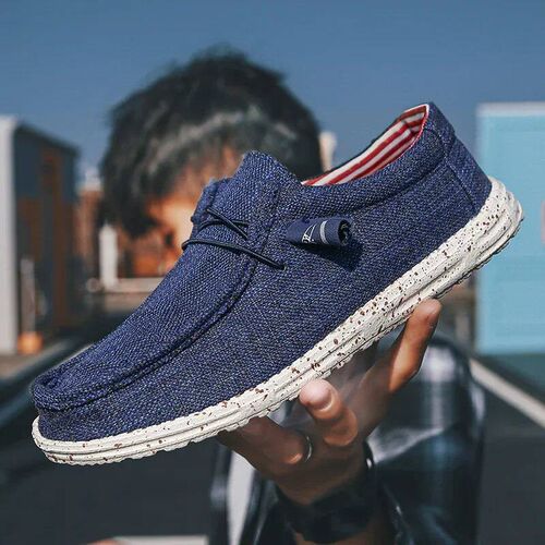 Mens Casual Shoes Light Non-slip Loafer Flat Shoes Outdoor