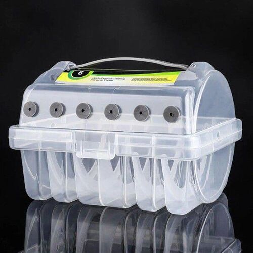 Fishing Line Storage Box 6 Slots Portable Stable Line Spool