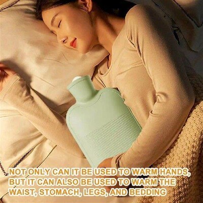 Warm Water Bag 1000ml Water Bottle Hand Foot Warming Bag