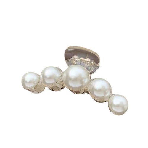 Small Pearl Hairpin Back Head Shower Grab Clip Large Elegant