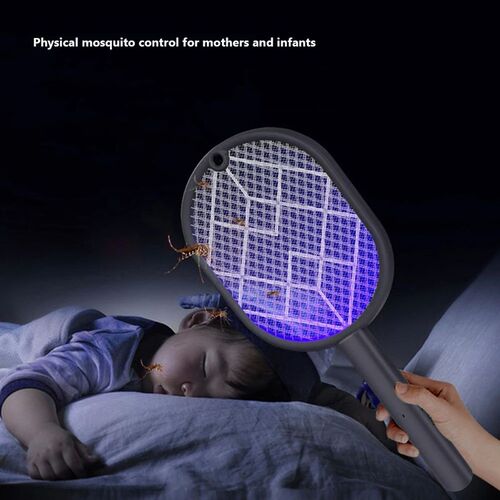 3000V Insect Racket Mosquito Killer Lamp Electric Shocker UV