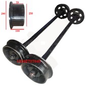 铁路施工车轮 中铁滑轮 T型单边轮 1钢轨轮 P3电动火车轨道轮