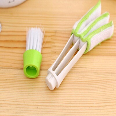 Plastic Car Brush Cleaning Tool Auto Air Conditioner Vent Bl