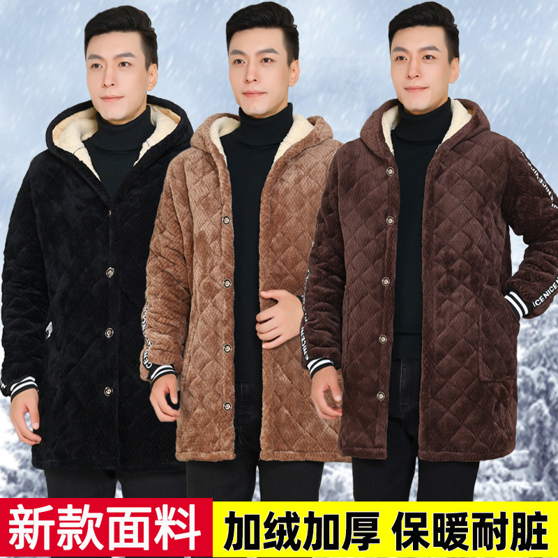 冬季新款加绒加厚棉袄罩衣男士加肥加大防寒保暖耐脏干活穿工作服,家庭/个人清洁工具,围裙,淘宝优惠券,粉丝福利购,淘宝优惠卷