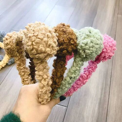 New Gils Cute Plush Bear Rabbit Ears Headband Autumn Winter