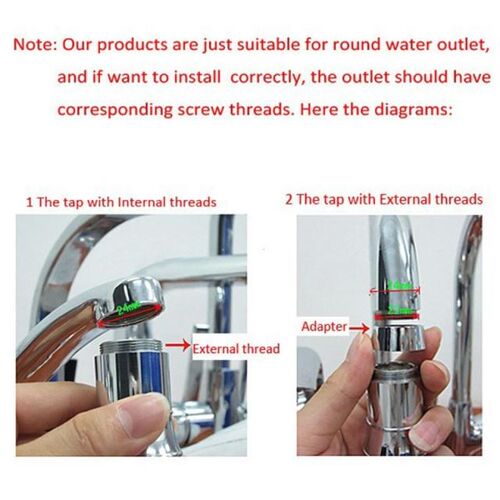 Water Faucet Color Changing Temperature Sensitive Gradient L