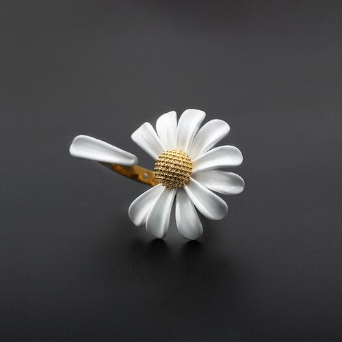 Korean Fashion Flowers Daisy Open Rings for Women Chic Tempe