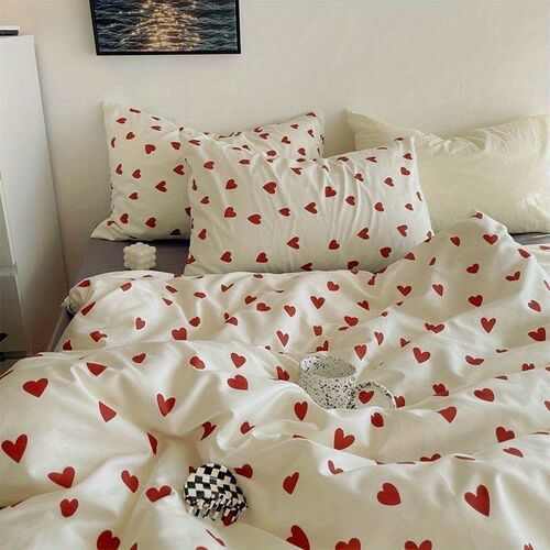 Washed tton Four-piece Set 4 Bed Sheet Student Dormitory Qui