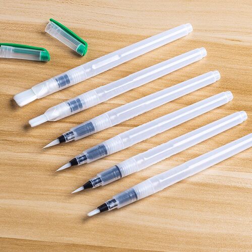 SeamiArt 6PCS Portable Paint Brush Water Color Brush Pencil