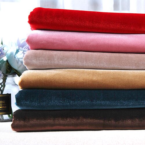 160cm Wide Polyester Knitting Velvet Fabric In Winter Short