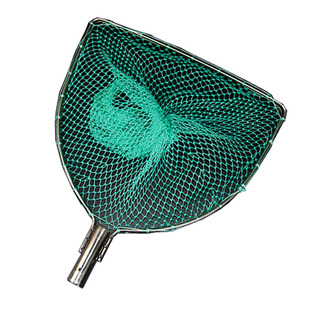 赶海捞鱼网兜小平头鱼池海鲜水产鱼捞网不锈钢卖鱼抓鱼大物抄网头