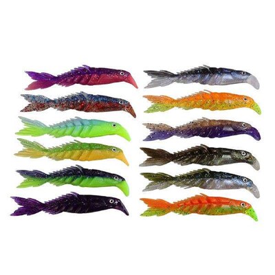 7pcs Soft Plastic Lures Baits Durable Simulation Swimbaits