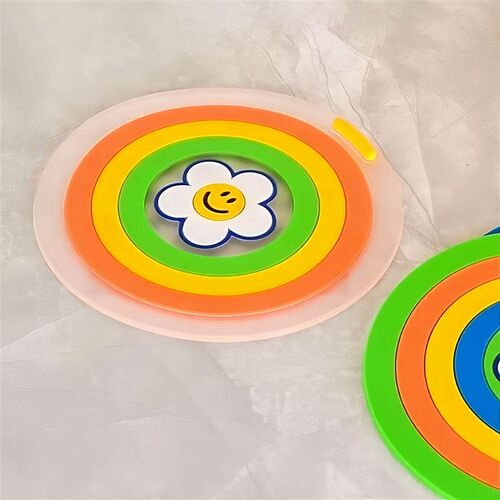 Rainbow 2-in-1 Drain Cover for Bathroom and Kitchen: Odor Pr