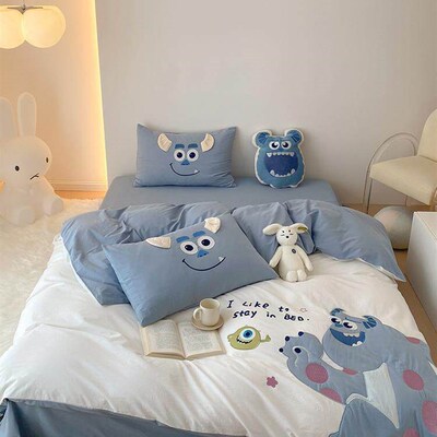 Cartoon Childrens Monster University Sullivan Cotton Washed