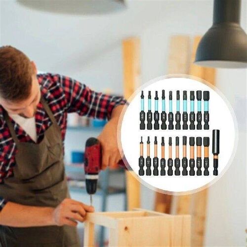 21Pcs Impact Driver Bits Multi-Function Magnetic Hex