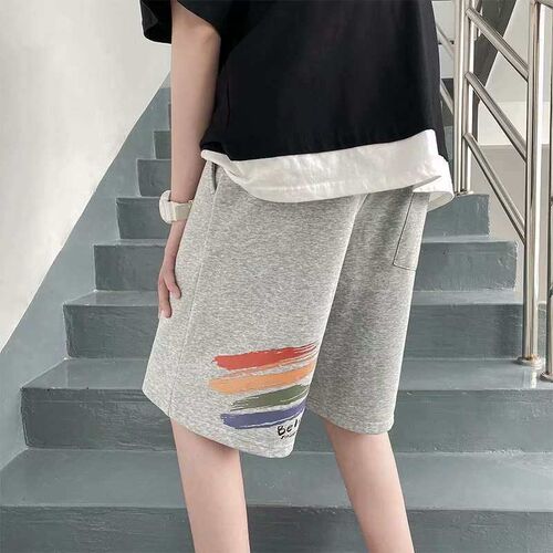 Five-point Pants Mens Summer Thin Mi-length Pants for Outer