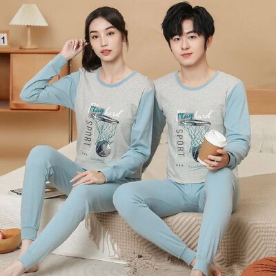 Teens Pijamas Long Sleeve Cotton Pyjamas Kids Clothes Sets C
