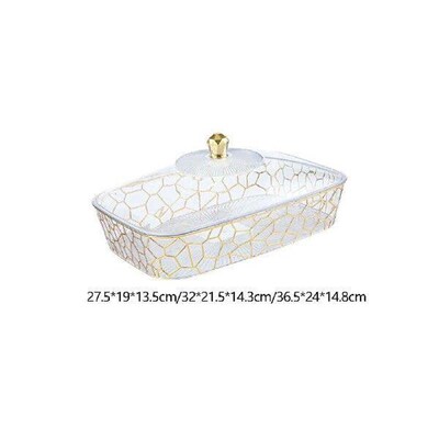 Serving Tray with Lid Nordic Snack Plate for Candies Dried