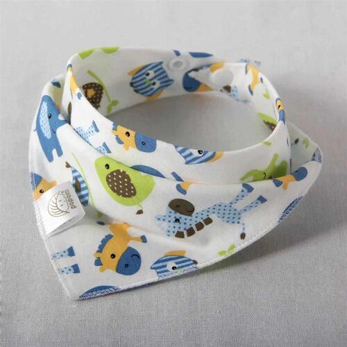 Baby Bibs High Quality Triangle Double Layers Cotton Cartoon