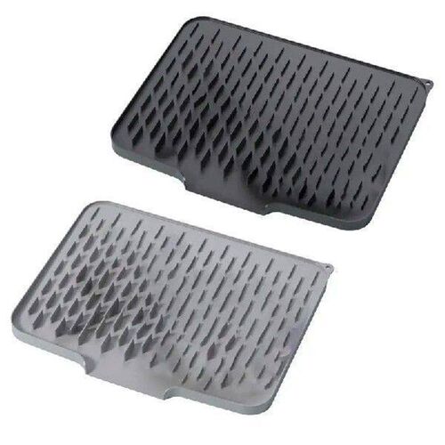 Silicone Dish Drying Mat Drain Pad Kitchen Pans Tableware