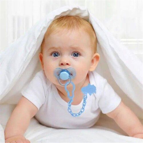 Beech Wood Chain Pacifier Clip Chain Pendant Baby Pacifier