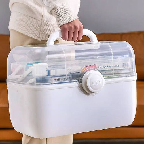 3 Layers Medicine First Aid Kit Super Large Capacity Pill Ca