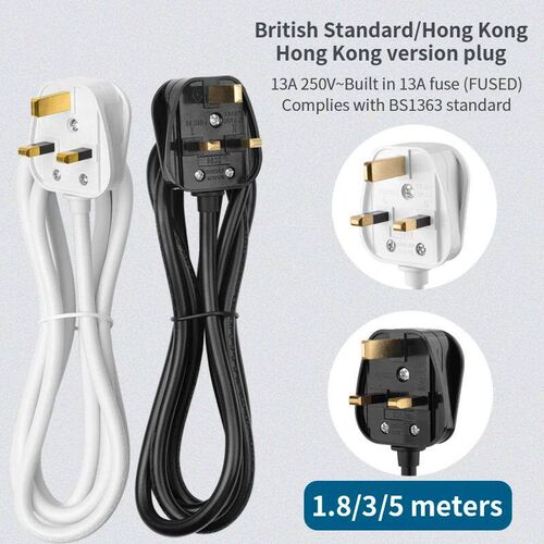 Extension Lead Power Strip Cord Individual Switched Outlet O