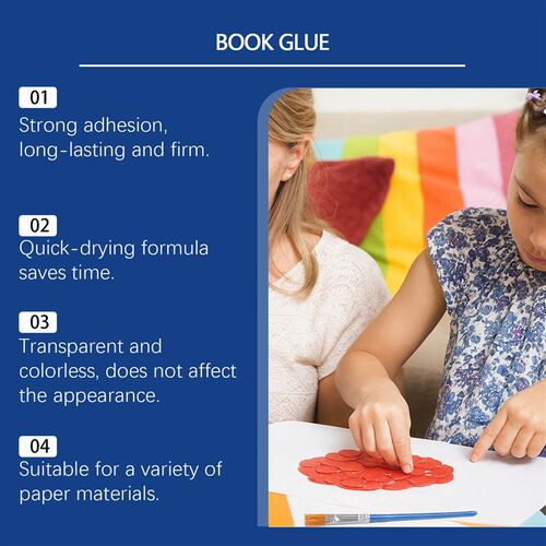 JUE FISH Book Repair Adhesive, Neutral and Gentle Formula, S