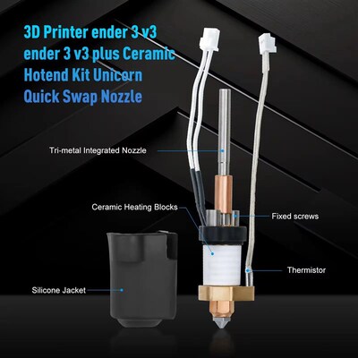 Ender 3 V3 Plus Hotend Assembly Upgrade Ender 3 V3 Ceramic H