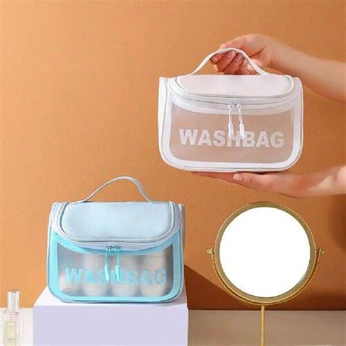 Toiletry Bag with Handle Comfortable Grip Large Capacity