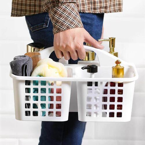 Plastic handheld shower basket, storage basket, bathroom bat