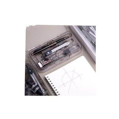 8 Pcs/Set Compass Ruler Set Protractor Drawing Triangle Eras