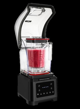 IOF冰沙机商用奶茶店用低静音带罩多功能奶昔萃茶无刷电机沙冰机