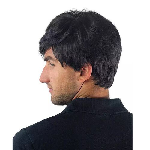Mens Wig African Chemical Fiber Full Head ver Fluffy Handso