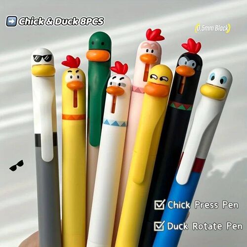 4pcs Writing Pen, Cute and Funny Styling Pen Creative Rotati